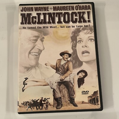McLintock (DVD 2002) John Wayne SPANKING Maureen O'Hara USED VERY GOOD 