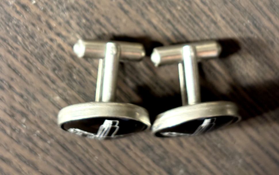Tate Modern / Bankside Power Station art deco vintage cufflinks - excellent View 3