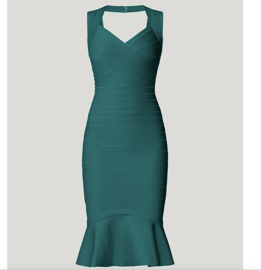 herve leger sweetheart flare dress Hervé Legér SWEETHEART FLARE DRESS NWT