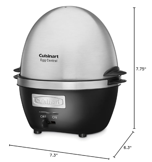 Cuisinart Brushed Stainless Steel Egg Cooker for Perfect Eggs Every Time