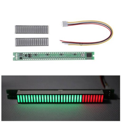 24 Gr??n + 8 Rote Farbe 32 Level -Indikator Audio Display Analyzer Neu Praktisch