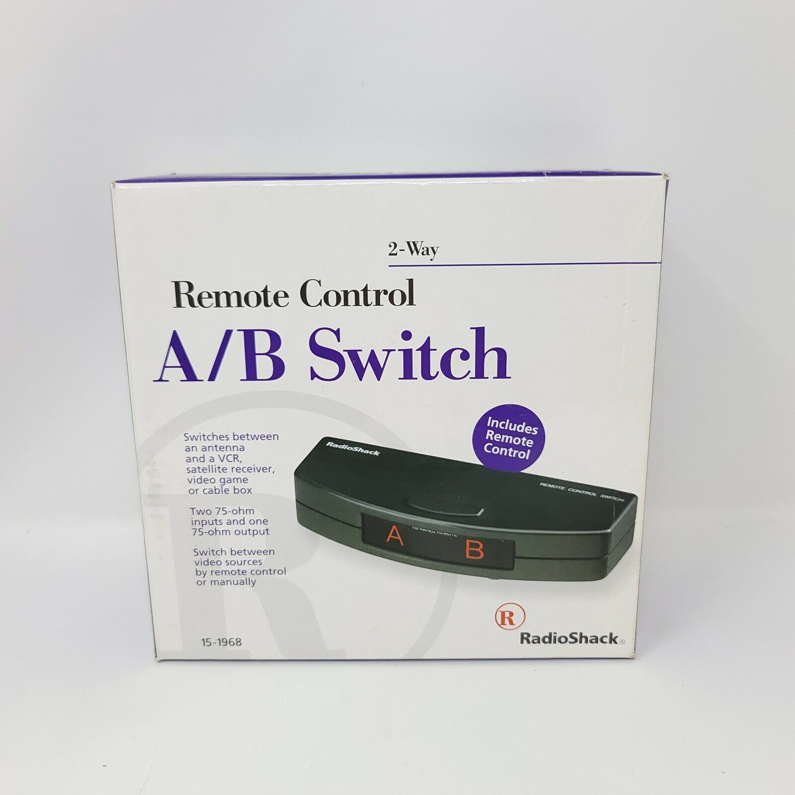 Radio Shack Rapid rise Remote Control A New product!! B Video Way Source 2 Switche Switch