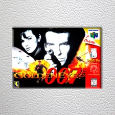 N64 - GoldenEye 007 (NEW High Quality Box Art FRIDGE MAGNET)