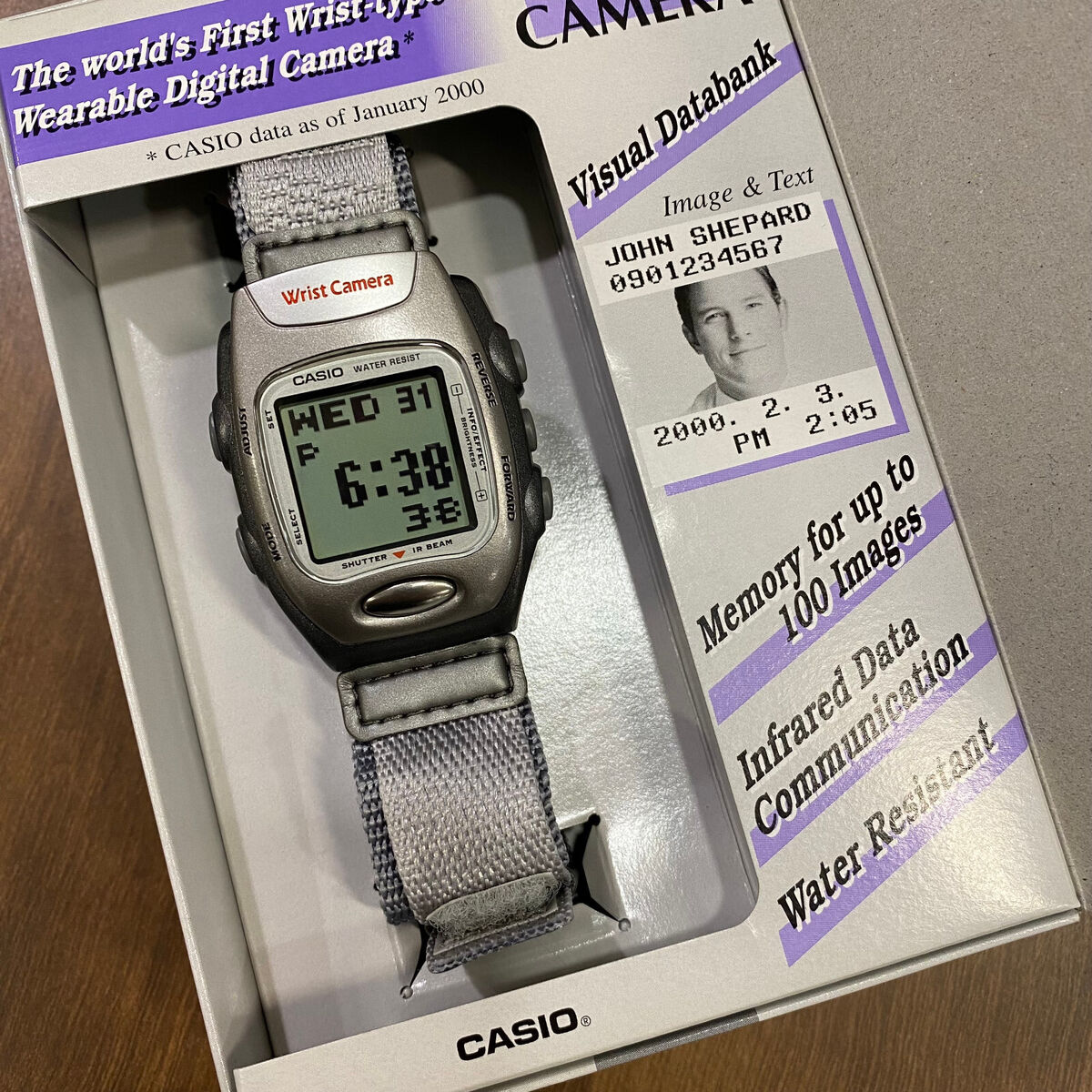 CASIO WQV-2B-8 Wrist Camera Digital Watch Rare Vintage New CASIO WQV-2B-8 Wrist Camera Digital Watch Rare Vintage New