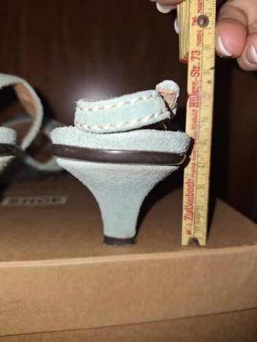 Scarpe decolte donna Italia CAR SHOES con scatola. Tg39,5. Turchese chiaro. Buone condizioni - Foto 6 di 9