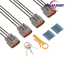 4X Ignition Coil Plug Connectors Pigtail Harness for Mitsubishi Outlander Lancer