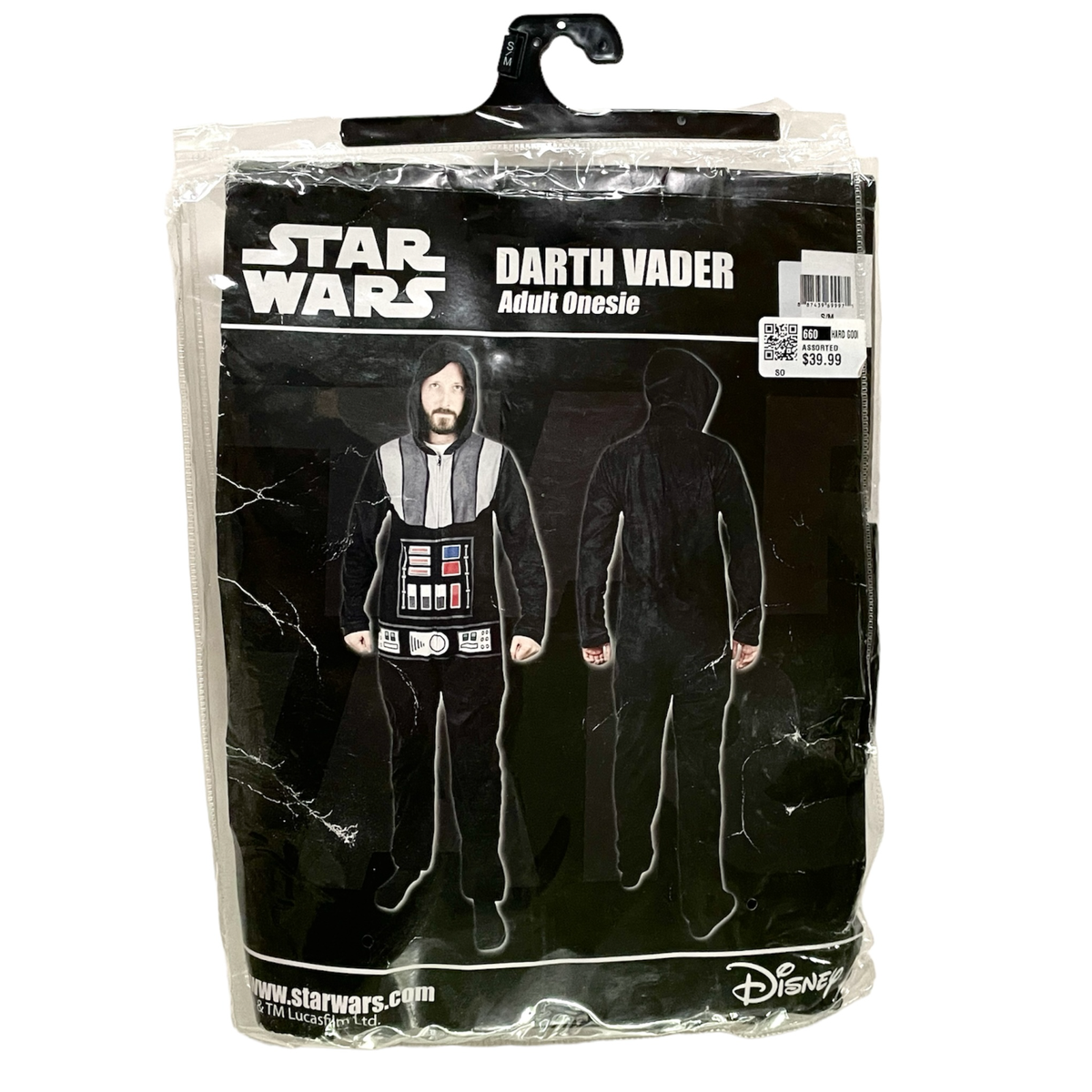 NEW DARTH VADER Pajama One Piece Halloween Costume Cosplay ADULT  Small/Medium