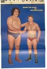 1978 Andre the Giant and Bob Backlund Poster W:25.7cm × H:37.9cm