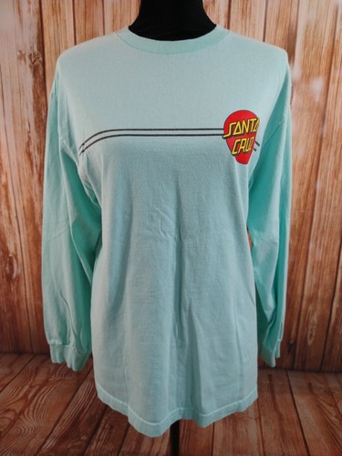 SANTA CRUZ mint green logo sleeve 