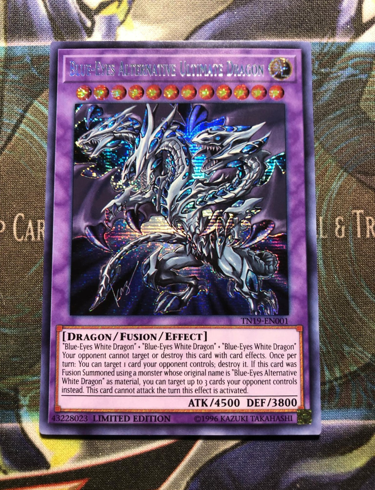 *** BLUE-EYES ALTERNATIVE ULTIMATE DRAGON *** SECRET RARE TN19-EN001 YUGIOH! 