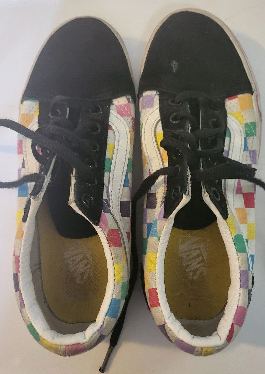 Scarpe multicolore per bambina Vans taglia 3 usate.
