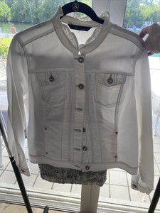 ebay white denim jacket