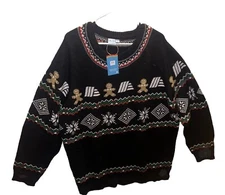 Christmas Holiday Sweater 2024 Aldi Gear Logo Unisex Multicolor SZ XXL New 80’s