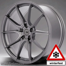 19 Zoll T5 ultraleichte Alufelgen 8,5+9,5x19 5x112 ET25-25 in grau matt für BMW