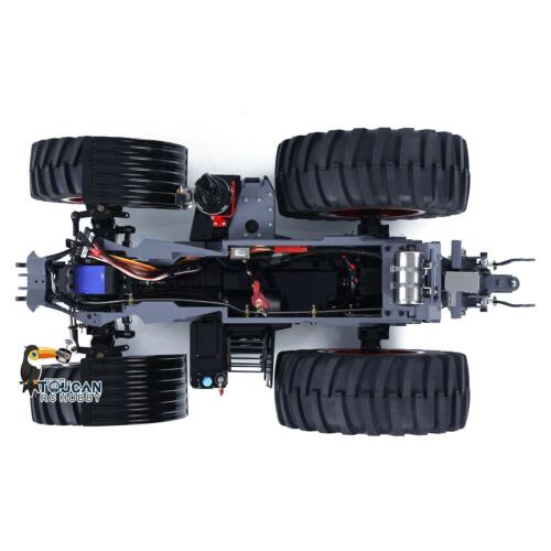 1/16 LESU Metal Chassis 4X4 Assembled Painted DIY for 1050 RC Tractor Model - Picture 19 of 20