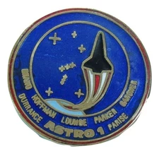 PIN Winco OFFICIAL NASA Space Shuttle STS-35 mission vtg Cloisonne ASTRO 1