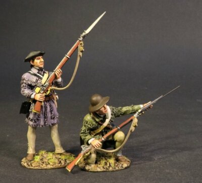 DAM-11C Two Militia Civilians Loading John Jenkins Designs Metal Miniatures