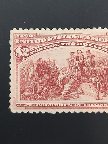 US Stamp Scott # 242 Columbian Expo 1893 $2 MH OG PSE Certificate Unused Genuine - Picture 9 of 12