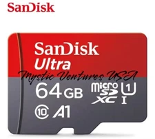 Sandisk Micro SD Card Ultra Memory 64GB Class 10 140mb U1 - USA SELLER & SHIP!