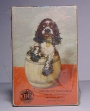 1930s New Old Vintage Sinclair Gas Oil Playing Cards Garrys Service Arlington VA