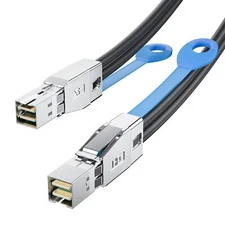 SAS Cable SFF-8644 to SFF-8644, 12Gbps External HD SAS Cable 30AWG 1-2 Meters