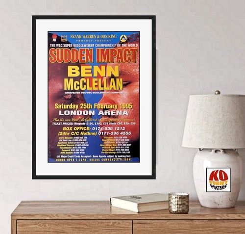 NIGEL BENN vs. GERALD McCLELLAN: Original Onsite Boxing Fight Poster SHOP - Bild 5 von 10