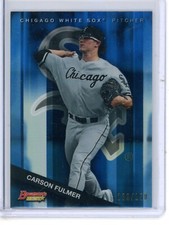 2015 Bowman's Best Carson Fulmer TP10 Top Prospect Blue Refractor /150 White Sox