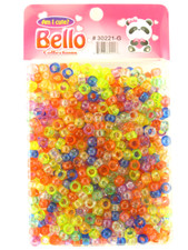 EDEN ASSORTED COLOR PONY BRAIDING HAIR BEADS - APPROXIMATELY 700 PCS. 30221-G