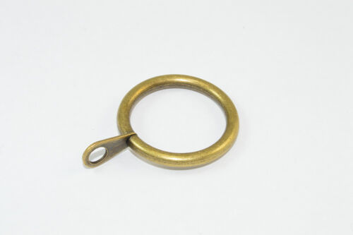CURTAIN ROD RINGS FIXED EYE BRASSED ANTIQUE ( ID 20MM OD 26MM) - 48 PC - Photo 1 sur 1