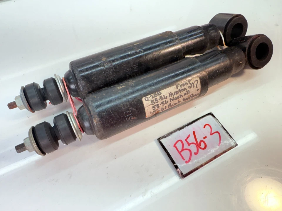 NOS 1955 - 1956 HUDSON NASH RAMBLER 一对前减震器 D-288 55 56 57 58 59 B56-3 — 第 3/4 张图片