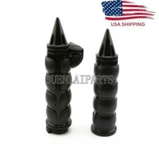 Black 1"  Handlebar Hand Grips For Yamaha Road Star Warrior XV1600 XV1700
