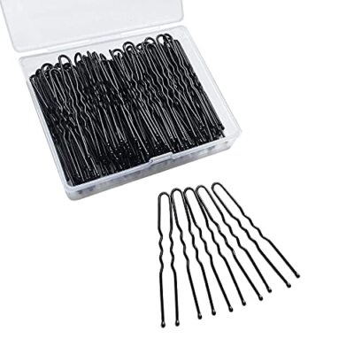 U Shaped Hair Pins Pins Bun Hair Pins,Wedding Bridal Hair Pins () Black