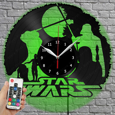 LED Clock Star Wars Vinyl Record Wall Clock Led Light Wall Clock 4106
