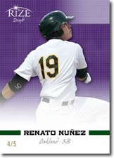 RENATO NUNEZ 2012 Rize Rookie PURPLE Paragon RC #/5