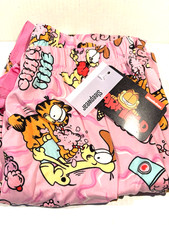Garfield Size L Sleepwear Snack Time Pajama Pants Bottoms Women's Pink 2025 NWT