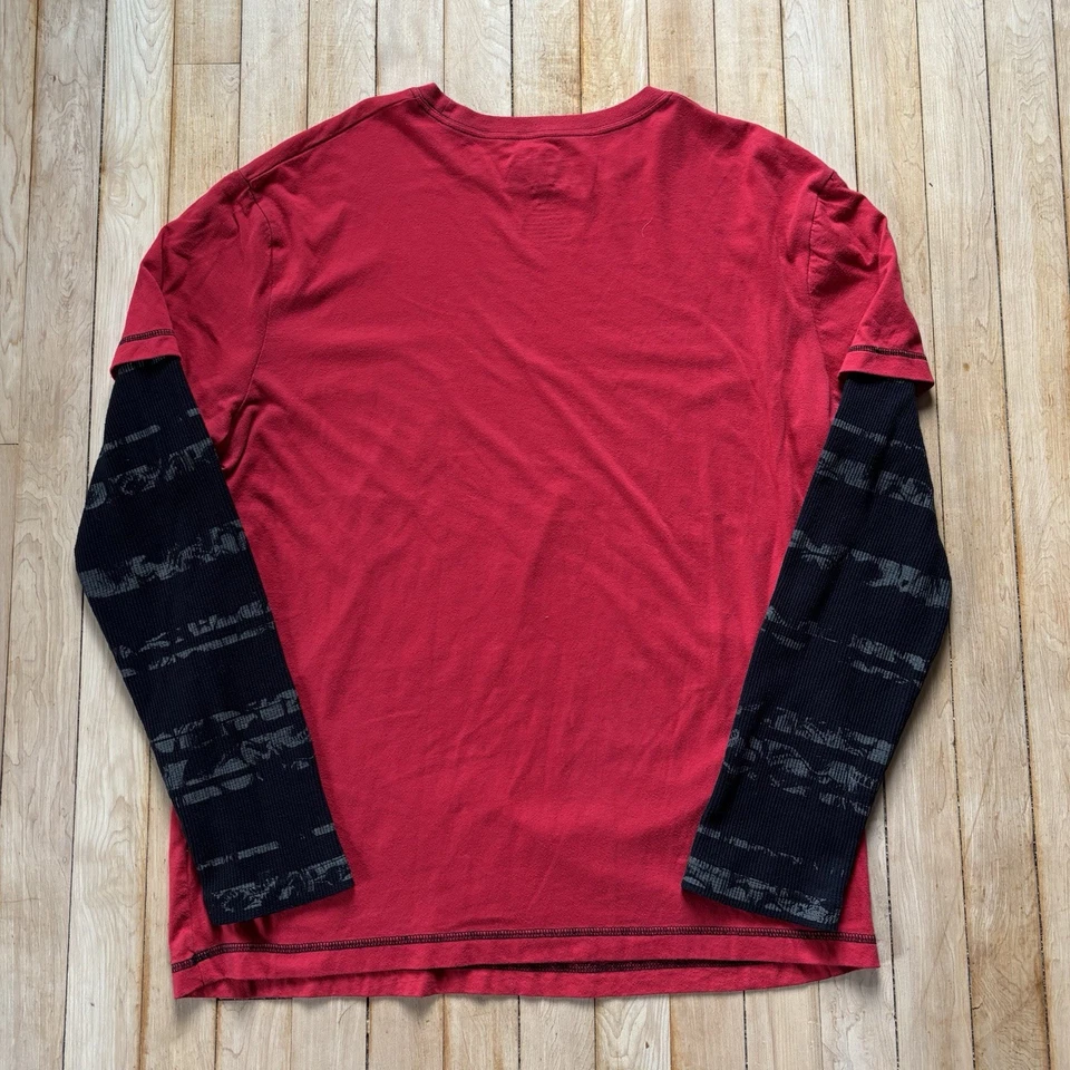 Camiseta De Colección Y2K MMA Elite Manga Larga Térmica En Capas Grunge Gótico Patín Para Hombres XL Foto 4 de 4