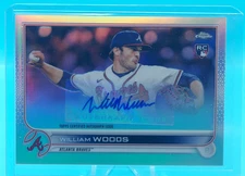 2022 Topps Chrome #AC-WW Atlanta Braves WILLIAM WOODS Autograph RC