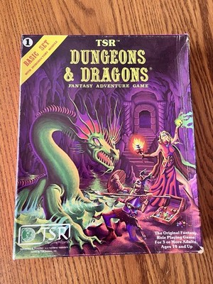 Dungeons & Dragons Basic Set 1011 W/ Sealed Dice NM- 1980 Moldvay