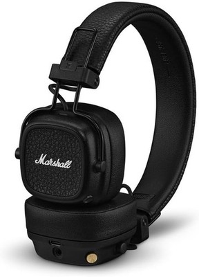 Marshall Major V Bluetooth Kopfhörer, Schwarz, Over-Ear, abnehmbares Kabel