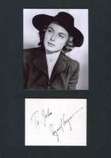 ACADEMY AWARD ACTRESS Ingrid Bergman autograph, signed card mounted