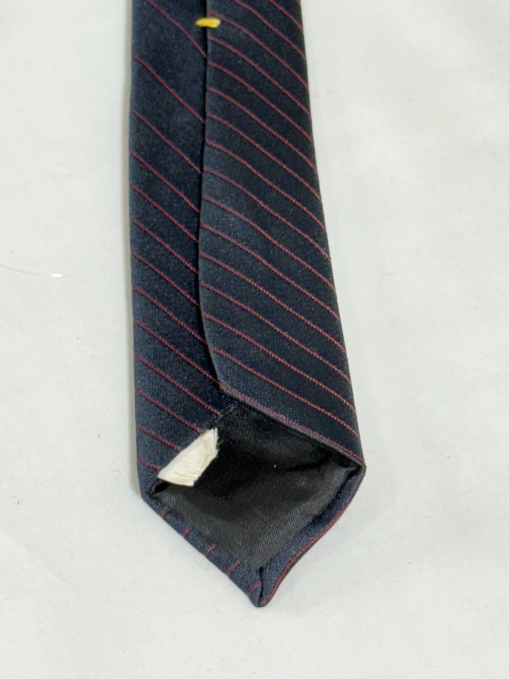Corbata de diseñador vintage Oscar de la Renta azul marino 3x54,5 Foto 4 de 4