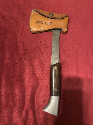 Western W10 Hatchet with Wood Handle and Leather Sheath