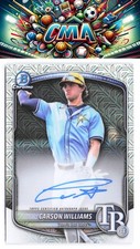 2025 Bowman Chrome #BMA-CW Carson Williams Prospect Autographs Mega Mojo