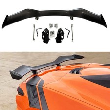 Carbon Fiber Rear High Wing Spoiler W/ Bracke...