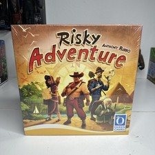 Risky Adventure Board Game -mAnthony Rubbo Queen Games New Sealed Multiplayer
