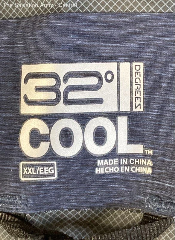 32 Degrees Cool Mens Blue Long Sleeve Full-Zip Hooded Rain Jacket Size 2XL - Image 4 of 4