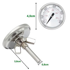 65040 7581 for Weber Grill Thermometer Stainless Steel BBQ Temp Gauge Compatible