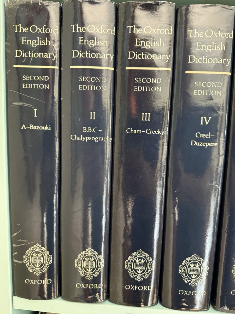 The Oxford English Dictionary, 20 Volume Complete Set, 2nd Edition