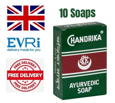 Chandrika Natural Ayurvedic Original Seifenkiste mit 10 Seifen