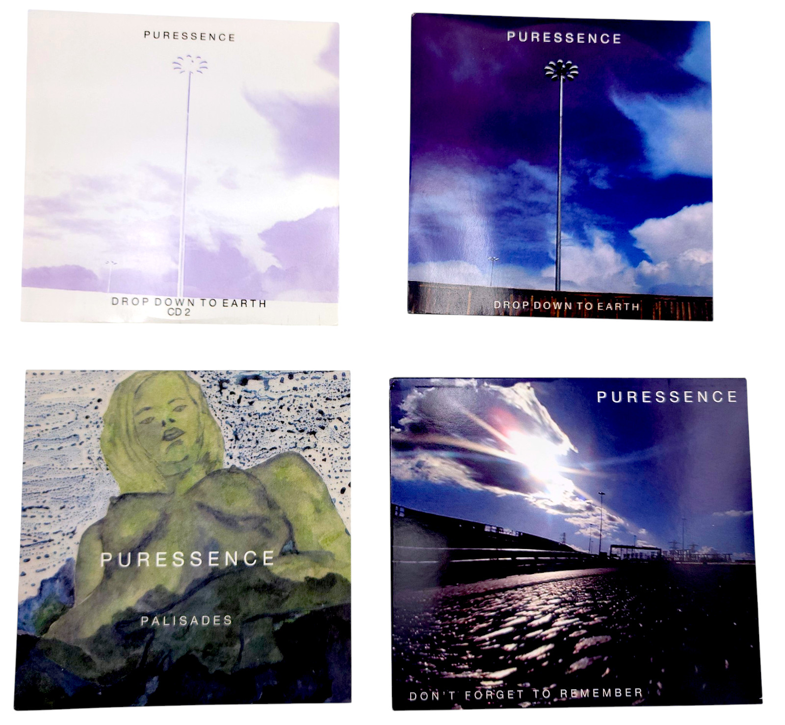 Puressence 4 CD Lot Don't Forget To Remember Album Drop Down To Earth Palisades